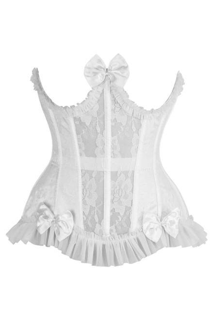 Daisy Corsets White Lace Under Bust Burlesque Corset Daisy Corsets White Lace Under Bust Burlesque Corset