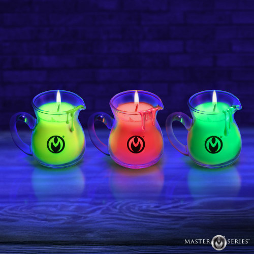 Master Series Glow Pour Blacklight Drip Candles