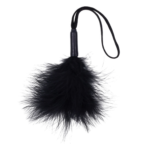 Sex & Mischief Peaches N Creame Wrist Feather Tickler-Black