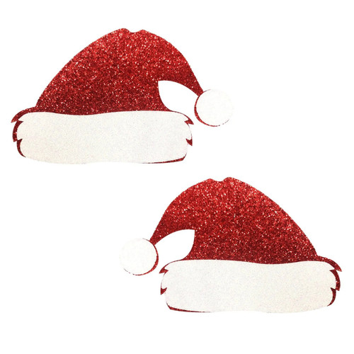 Glitter Santa Hat Nipple Cover Pasties