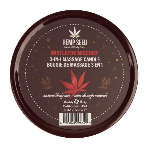 Holiday 2025 Mistletoe Mischief Hemp Seed Massage Candle