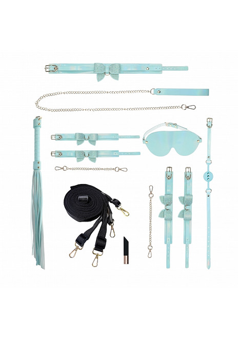 Shots Ouch! Paris Collection Blue Bondage Kit with Bag