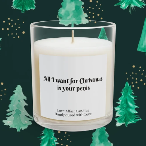 Love Affair Candles All I Want For Christmas Is Your Penis Soy Wax Candle