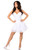 Lavish White Satin with White Lace Overlay Corset Dress by Daisy Corsets