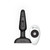 b-Vibe Trio Vibrating Butt Plug with Remote-Black