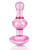 Heart Shaped Glass Anal Plug Icicles No 75 by Pipedream-Pink