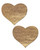 Pastease Liquid Rose Gold Hearts Faux Leather Nipple Pasties