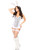 White Sequin Bunny Corset Costume by Daisy Corsets