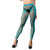 Turquoise Side Design Crotchless Leggings by Beverly Hills Naughty Girl