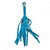 Foxtails Aqua Leather Flogger 16 inch