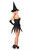 Black Sequin Witch Corset Dress Costume by Daisy Corsets