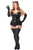 Black Cat Sequin Corset Costume by Daisy Corsets