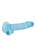 RealRock Crystal Clear Realistic 7 Inch Dildo by Shots-Blue