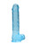 RealRock Crystal Clear Realistic 9 Inch Dildo by Shots-Blue