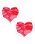 Lace Heart Pasties-Red