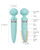 Pillow Talk Sultry Vibrating Rotating Wand-Teal