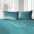 Liberator Liquid Velvet Fitted Sheet and 2 Pillow Covers-Cyan