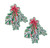 Pastease Christmas Mistletoe with Red Bow Nipple Pasties