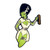 Geeky and Kinky Bride of Frankenstein Pin