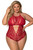 Sugar and Spice Red Lace Teddy