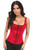 Red Satin Corset Top by Daisy Corsets