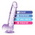 Naturally Yours 6 Inch Crystalline Dildo-Amethyst