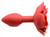 Booty Bloom Silicone Red Rose Anal Plug-Small