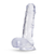 B Yours Plus Rock N Roll 7 Inch Transparent Dildo-Clear