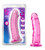 B Yours Plus Roar N Ride 8 Inch Transparent Dildo-Pink