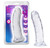 B Yours Plus Roar N Ride 8 Inch Transparent Dildo-Clear