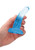 RealRock Crystal Clear Non Realistic 5 Inch Curved Dildo by Shots-Blue