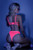 Glow Black Light Sweet Escape Bra and Panty by Fantasy Lingerie