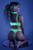 Glow Black Light Double Take Bra and Panty by Fantasy Lingerie