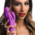 Bang! 10X Triple Rabbit Silicone Vibrator-Purple