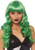 24" Long Wavy Wig with Bangs-Green