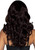 24" Long Wavy Wig with Bangs-Brown