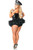 Flirty Cop Black Corset Costume by Daisy Corsets