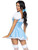 Dorothy Blue Gingham Dress Costume With Split Skirt