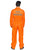 Men's Orange State Prison Jumpsuit Costume