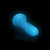 RealRock Glow In The Dark Slim 7 Inch Dildo by Shots-Neon Blue