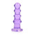 RealRock Crystal Clear 5.5 Inch Curvy Dildo Butt Plug by Shots-Purple