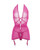 Allure Lingerie Savannah Garter Mini Dress Set-Hot Pink