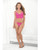 Escante Lace Corset Top and Panty Set-Neon Fuchsia