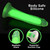 Lollicock 7" Glow In The Dark Silicone Dildo-Green