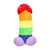 Shots Rainbow Plush Penis Stuffy-12 Inch