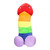 Shots Rainbow Plush Penis Stuffy-24 Inch