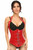 Red Top Drawer Steel Boned Underbust Patent Corset Top by Daisy Corsets