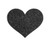 Black Flash Heart Glitter Pasties by Bijoux Indiscrets