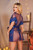 Allure Lingerie Leah Cover Up Robe-Blue