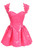 Hot Pink Barbie Patent Vinyl Corset Dress by Daisy Corsets